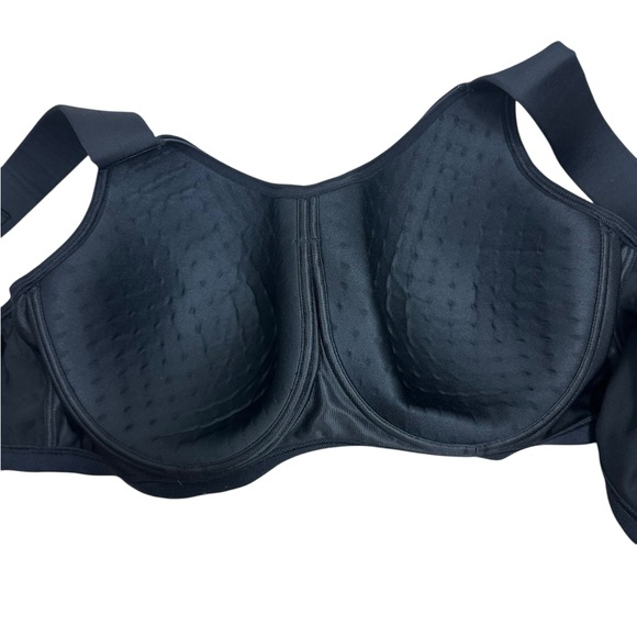 Livi Active Black Sports Underwire Bra with Supportive Straps size 48C - Picture 3 of 11